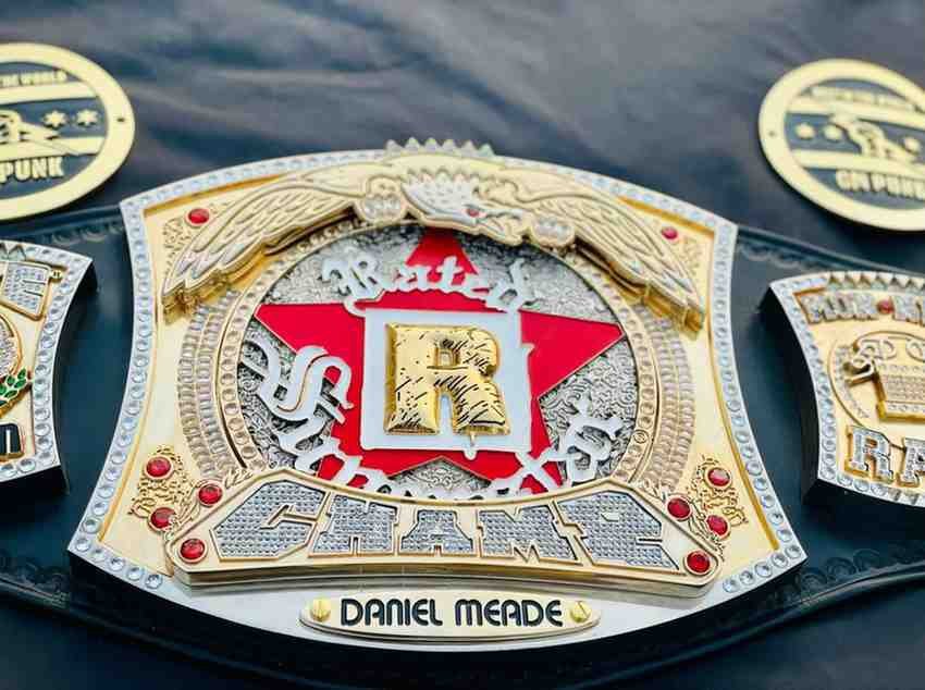 Custom 24k Gold "Rated R" Spinner Championship Belt - Image 3