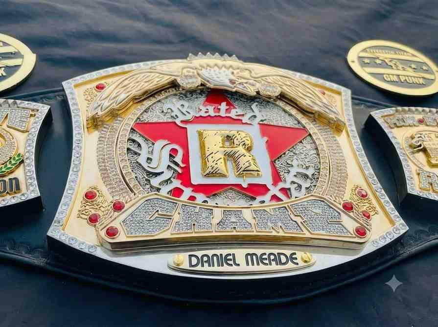 Custom 24k Gold "Rated R" Spinner Championship Belt - Image 4