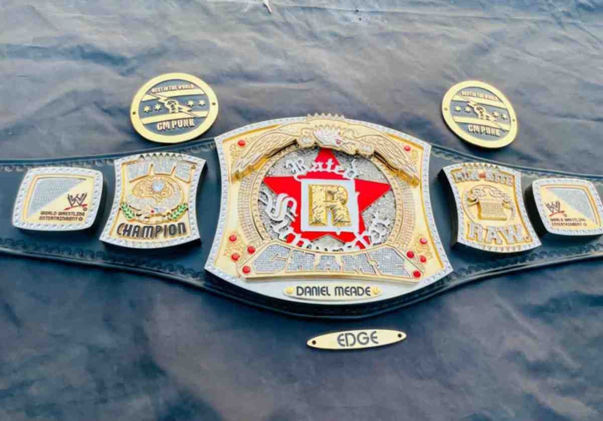 Custom 24k Gold "Rated R" Spinner Championship Belt - Image 9