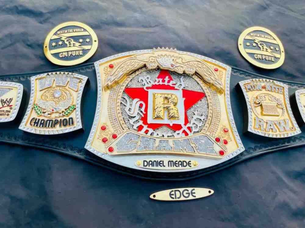 Custom 24k Gold "Rated R" Spinner Championship Belt - Image 7