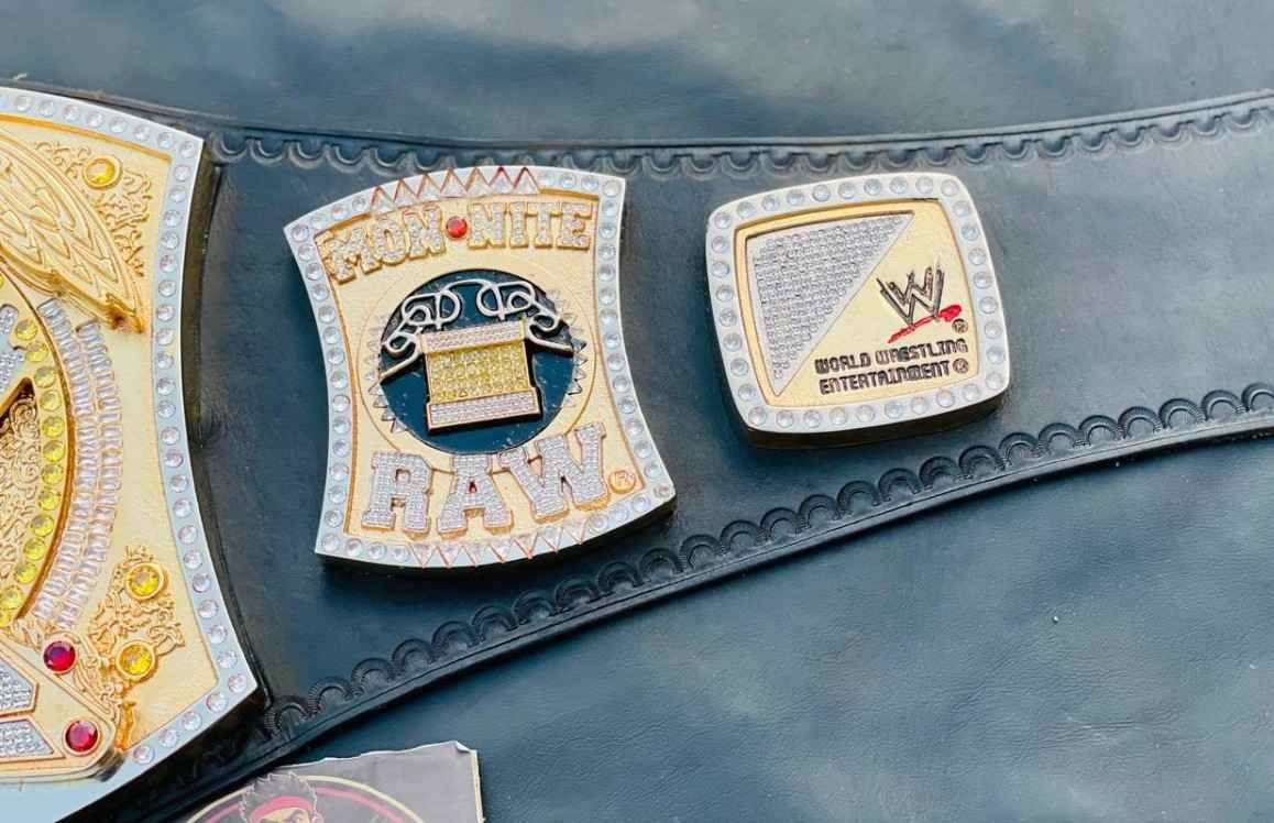 Custom WWE Spinner 20mm 3D 24k Gold Belt - Image 7