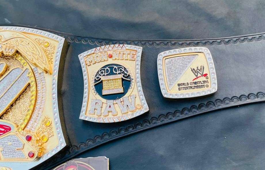 Custom WWE Spinner 20mm 3D 24k Gold Belt - Image 2
