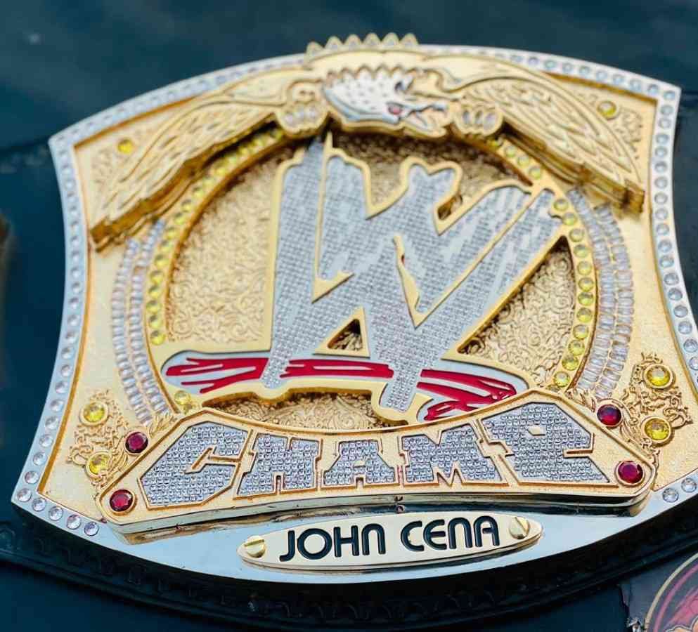 Custom WWE Spinner 20mm 3D 24k Gold Belt - Image 4