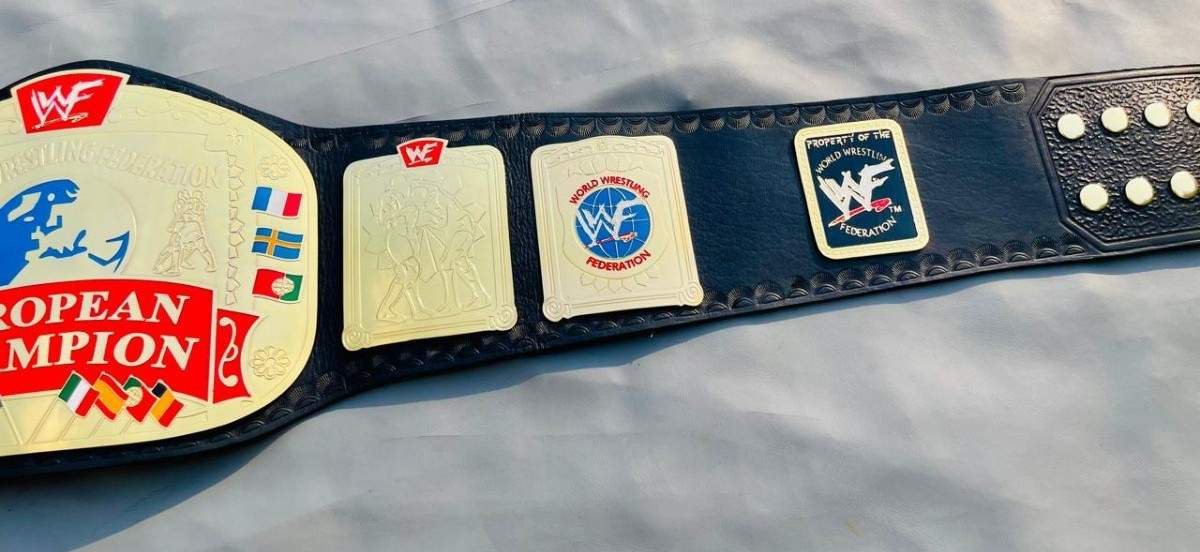 WWF European Championship Replica Belt (2mm Brass) - Image 2