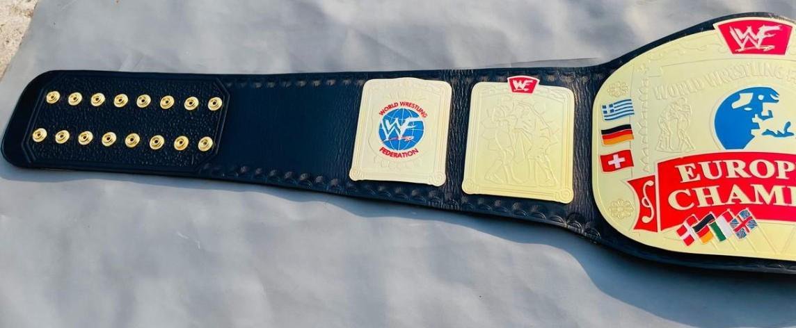 WWF European Championship Replica Belt (2mm Brass) - Image 4