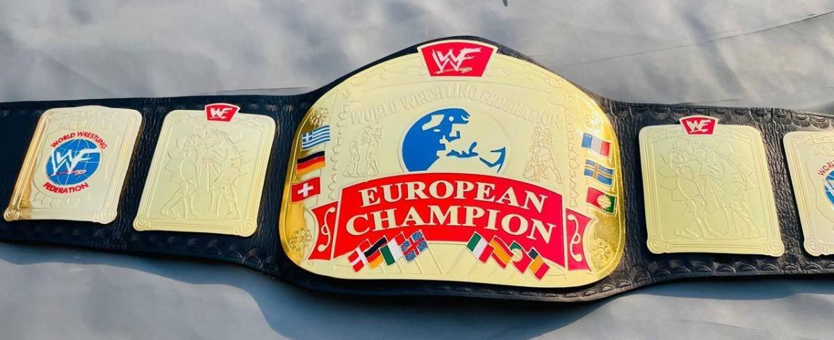 WWF European Championship Replica Belt (2mm Brass) - Image 3