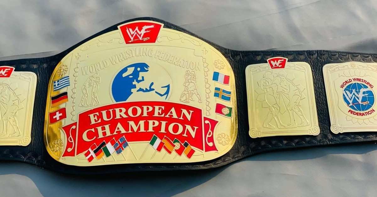WWF European Championship Replica Belt (2mm Brass) - Image 7
