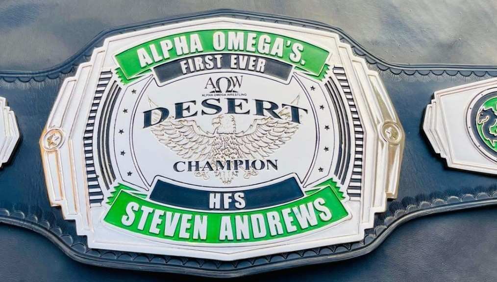 AQW Custom Desert Champion Wrestling Belt - Image 5