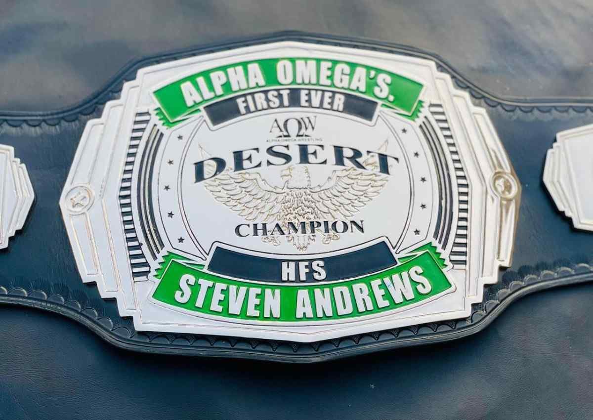 AQW Custom Desert Champion Wrestling Belt - Image 2