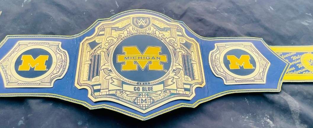 Custom Michigan Wolverines Championship Championship Belt