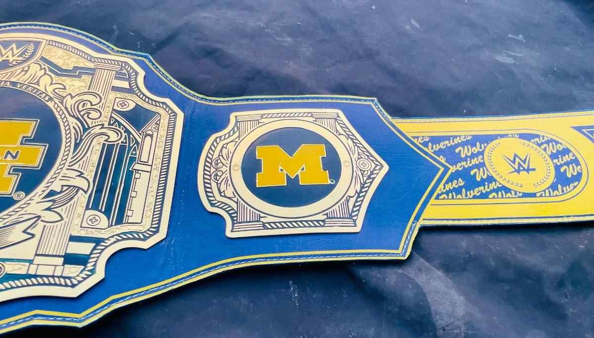 Custom Michigan Wolverines Championship Championship Belt - Image 5