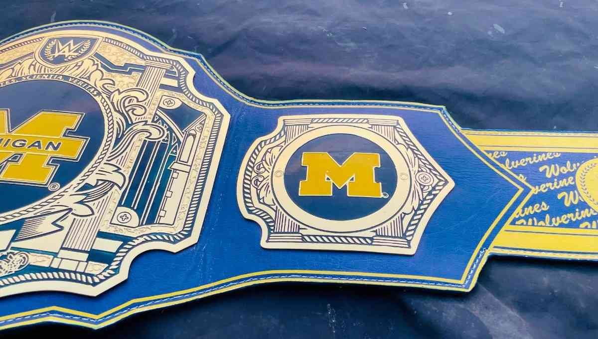 Custom Michigan Wolverines Championship Championship Belt - Image 2