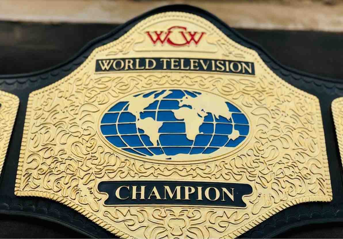 WCW World Television Championship Replica Belt (4mm SD Quality) - Image 9