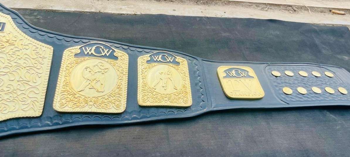 WCW World Television Championship Replica Belt (4mm SD Quality) - Image 4