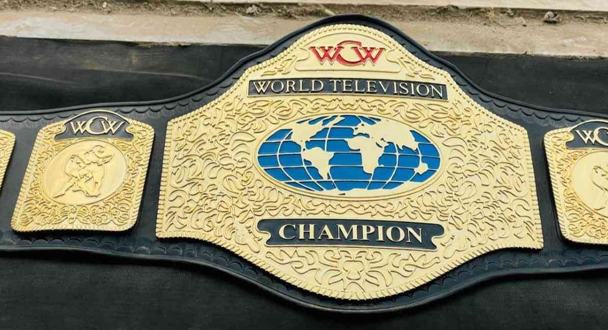 WCW World Television Championship Replica Belt (4mm SD Quality) - Image 8