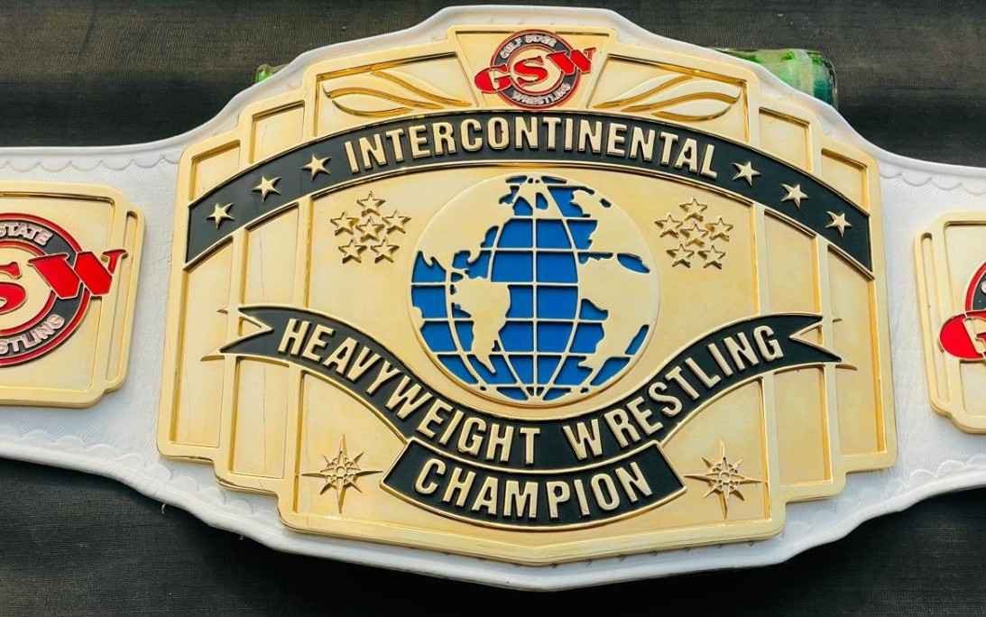 GSW Custom Intercontinental Heavyweight Wrestling Championship Belt - Image 3