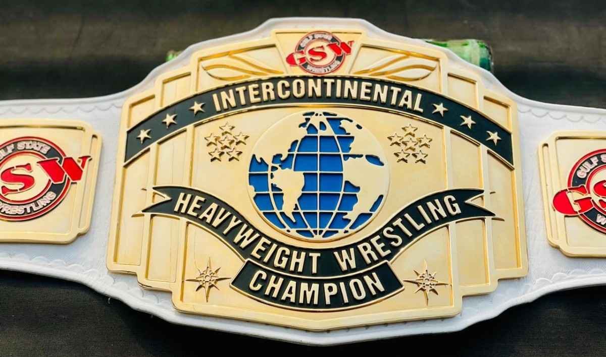 GSW Custom Intercontinental Heavyweight Wrestling Championship Belt - Image 7