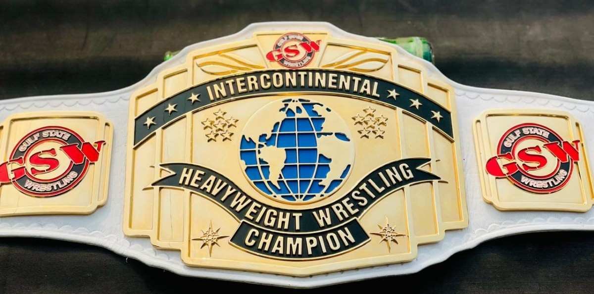 GSW Custom Intercontinental Heavyweight Wrestling Championship Belt - Image 8
