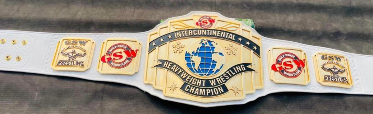 GSW Custom Intercontinental Heavyweight Wrestling Championship Belt - Image 10