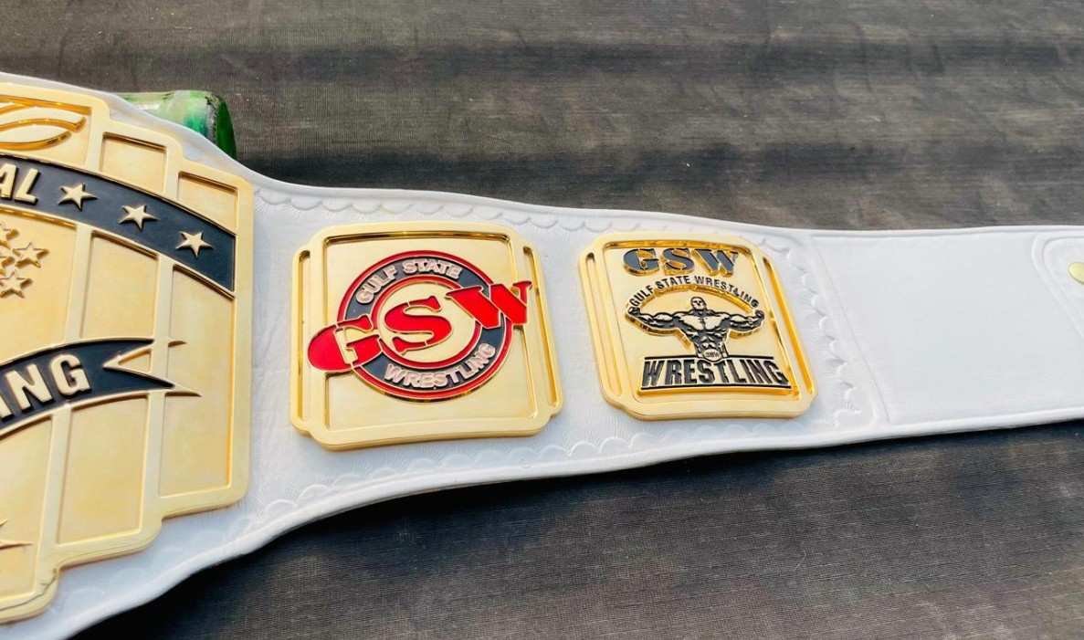 GSW Custom Intercontinental Heavyweight Wrestling Championship Belt - Image 9