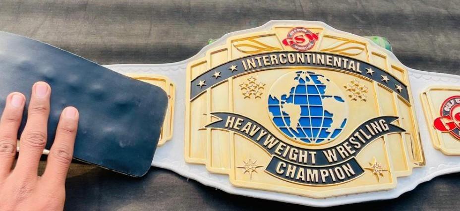 GSW Custom Intercontinental Heavyweight Wrestling Championship Belt - Image 2