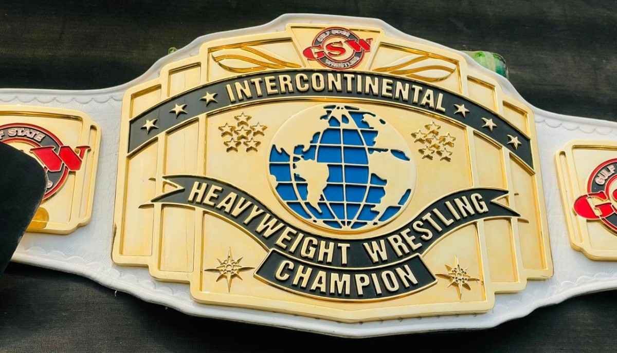 GSW Custom Intercontinental Heavyweight Wrestling Championship Belt