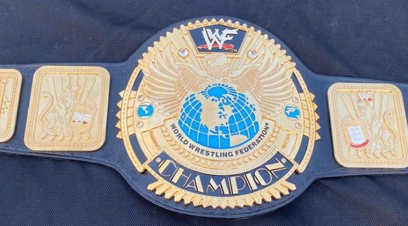 WWF "Scratch Logo" Big Eagle Championship Belt (4mm CNC Engraved) - Image 3