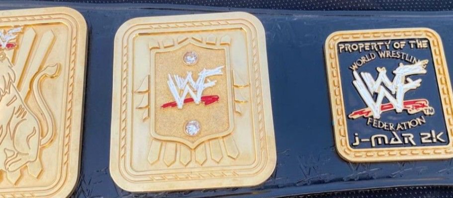 WWF "Scratch Logo" Big Eagle Championship Belt (4mm CNC Engraved) - Image 2