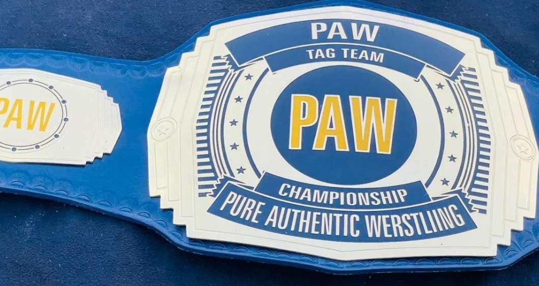 PAW Custom Tag Team Championship Belt (2mm Brass) - Image 4