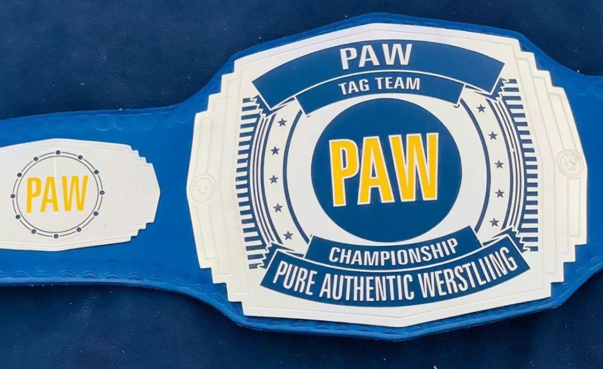 PAW Custom Tag Team Championship Belt (2mm Brass) - Image 5