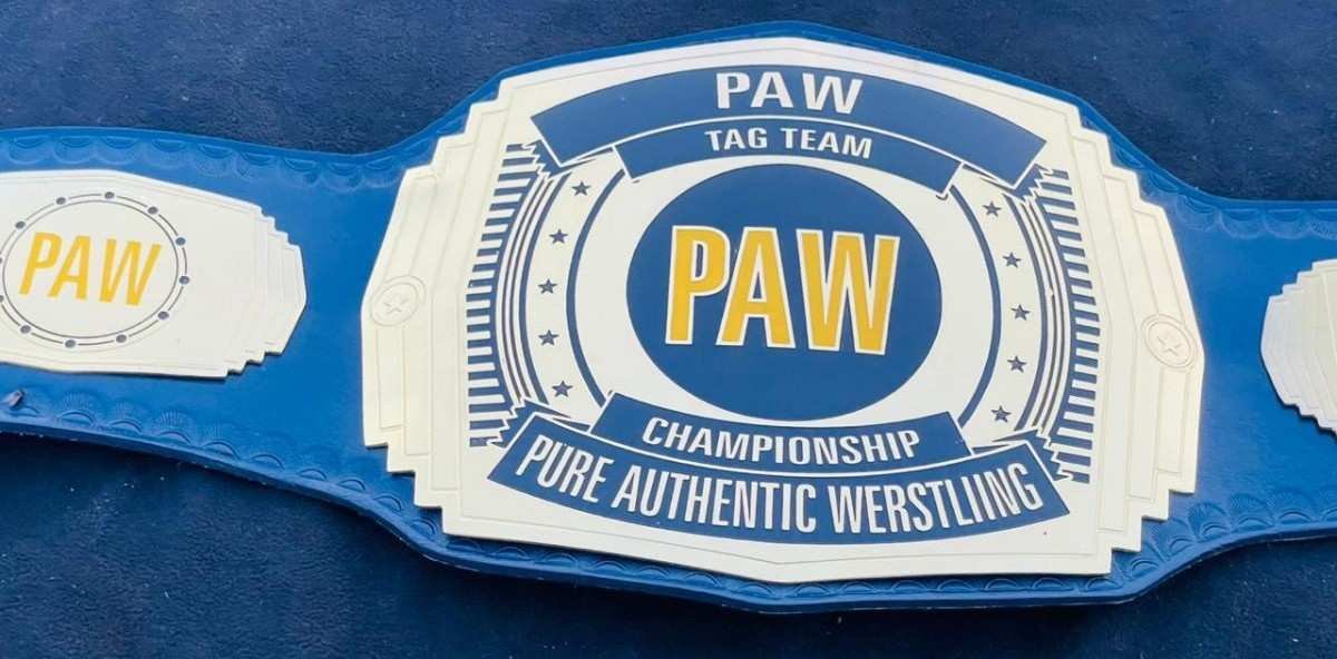 PAW Custom Tag Team Championship Belt (2mm Brass) - Image 2