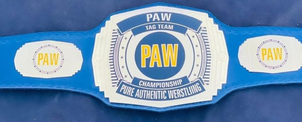 PAW Custom Tag Team Championship Belt (2mm Brass) - Image 3