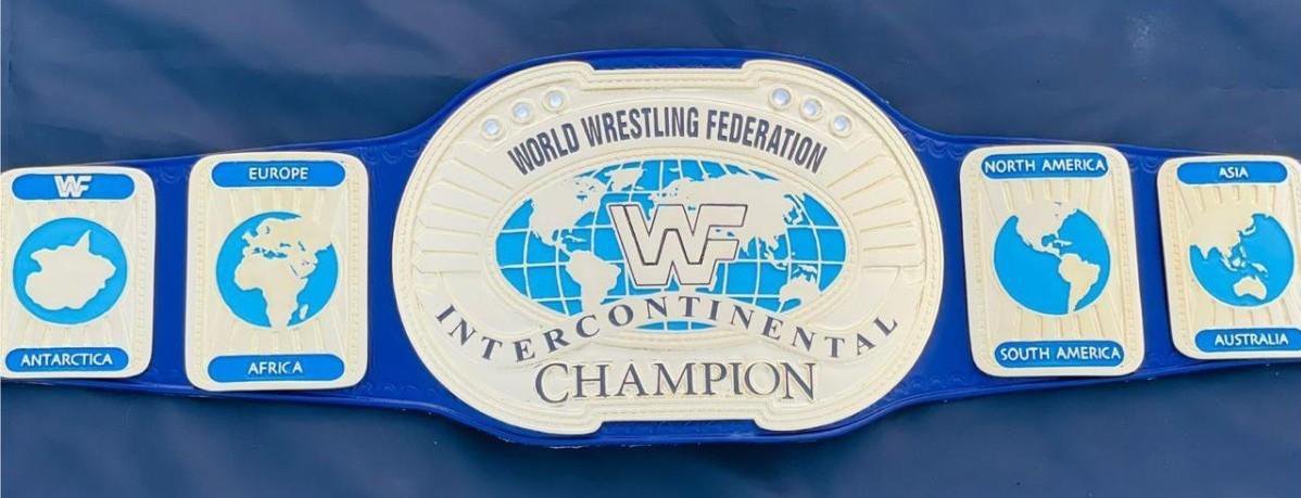 WWF Block Logo Oval Intercontinental Championship Replica Belt (4mm SD Quality) - Image 4
