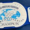 WWF Block Logo Oval Intercontinental Championship Replica Belt (4mm SD Quality) - Image 2