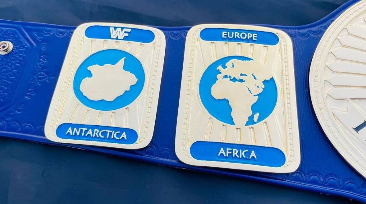 WWF Block Logo Oval Intercontinental Championship Replica Belt (4mm SD Quality) - Image 7
