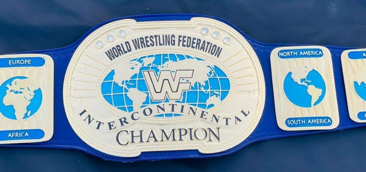 WWF Block Logo Oval Intercontinental Championship Replica Belt (4mm SD Quality) - Image 6