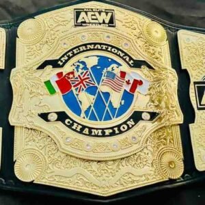 AEW International Championship 4mm Single-Double (SD) Quality Replica Belt