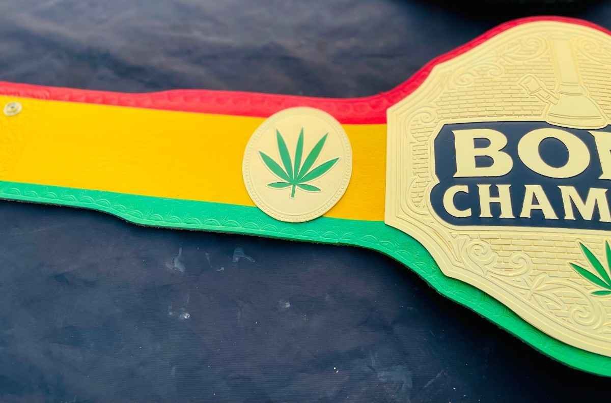 BONG Champion 2mm Brass Custom Championship Belt - Image 2