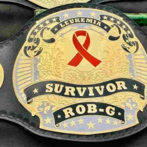 "Leukemia Survivor" Championship Belt (2mm Brass)