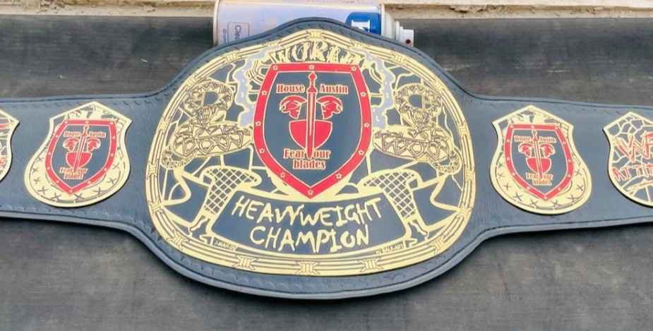 Smoking Skull Style Heavyweight Championship Belt (2mm brass) - Image 6