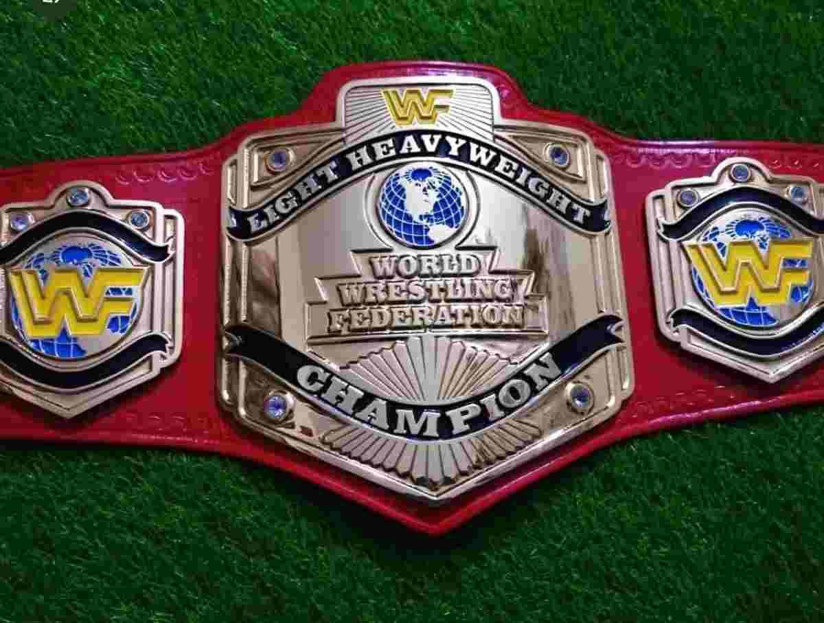 WWF Light Heavyweight Championship 4mm CNC Replica Belt