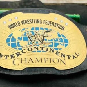 WWF Oval Intercontinental Championship "Scratch Logo" Replica Belt (2mm brass)