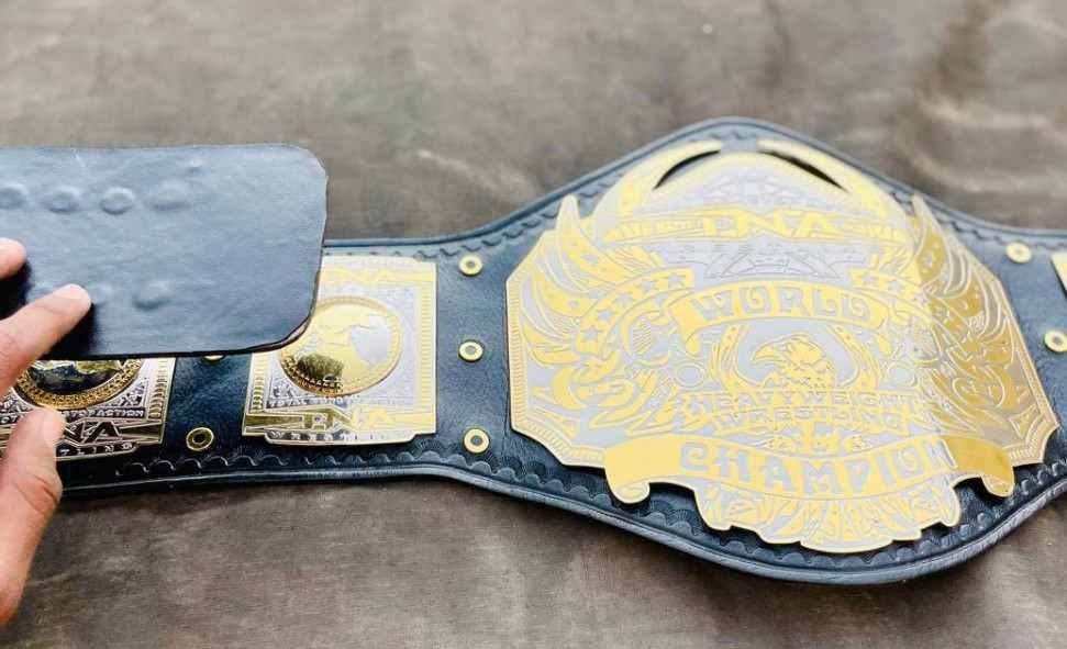 TNA World Heavyweight Championship Replica Belt (2mm brass) - Image 7