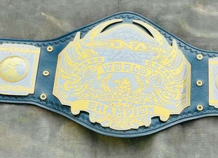 TNA World Heavyweight Championship Replica Belt (2mm brass) - Image 6