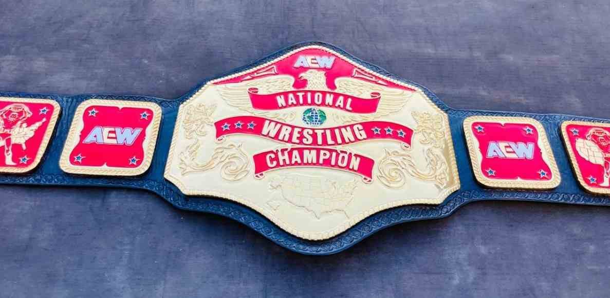 AEW National Wrestling Champion Replica Title Belt(4mm SD)