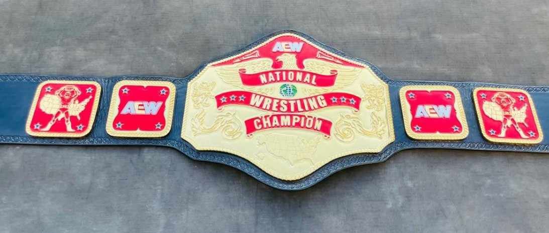 AEW National Wrestling Champion Replica Title Belt(4mm SD) - Image 3