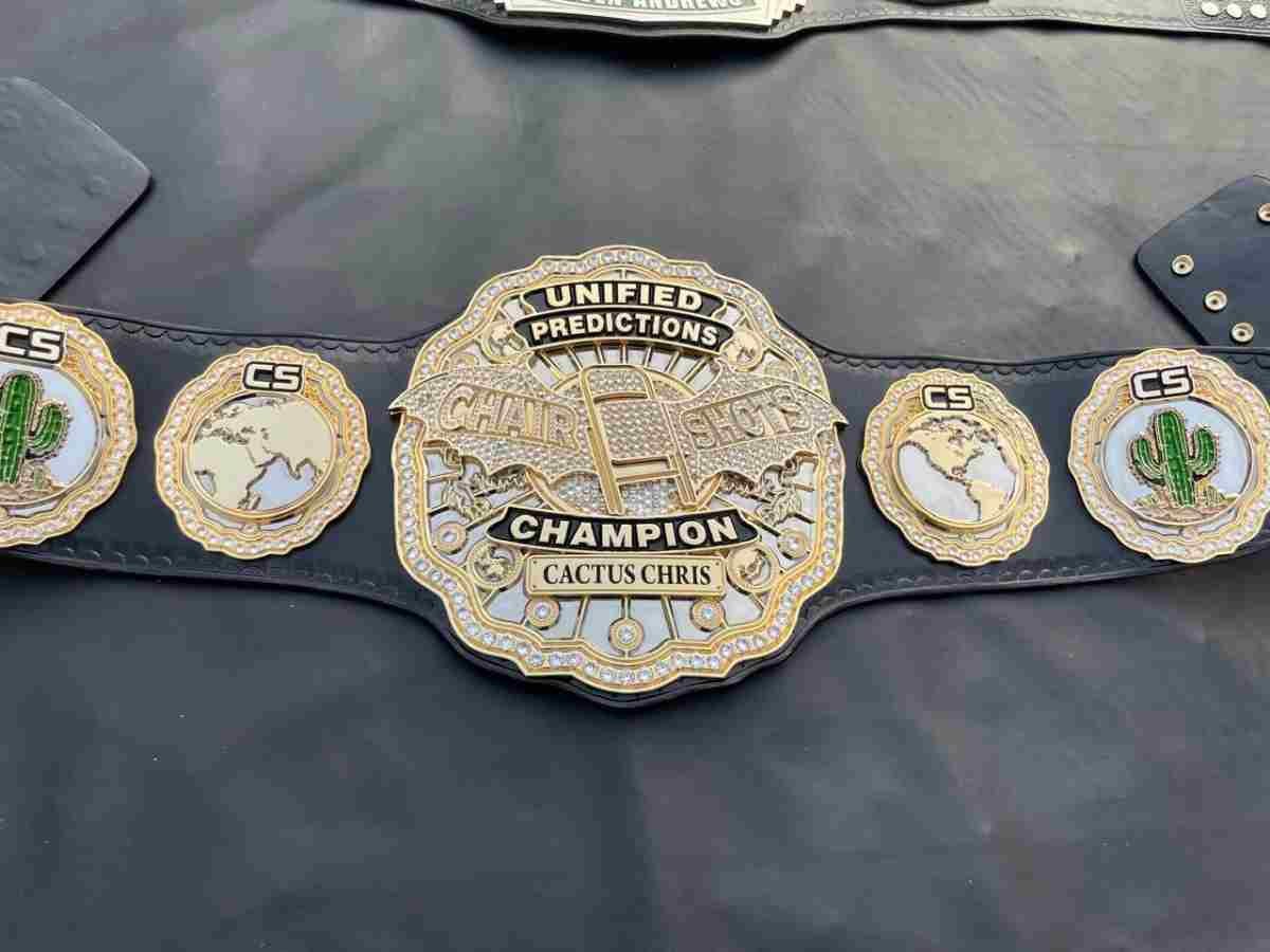 Unified Predictions "Chair Shots" Custom Championship Belt - Image 3