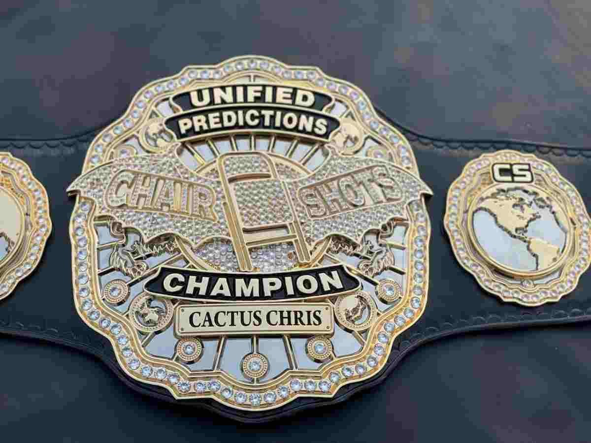 Unified Predictions "Chair Shots" Custom Championship Belt