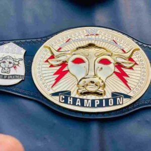 The Rock "Final Boss" Brahma Bull 4mm Championship Replica Belt