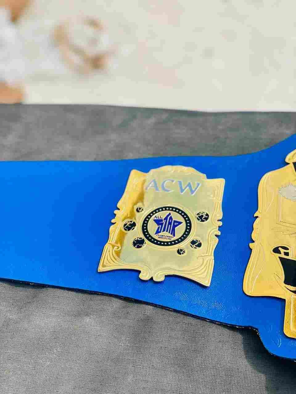 ACW Universal 2mm Brass Replica Championship Belt - Image 4